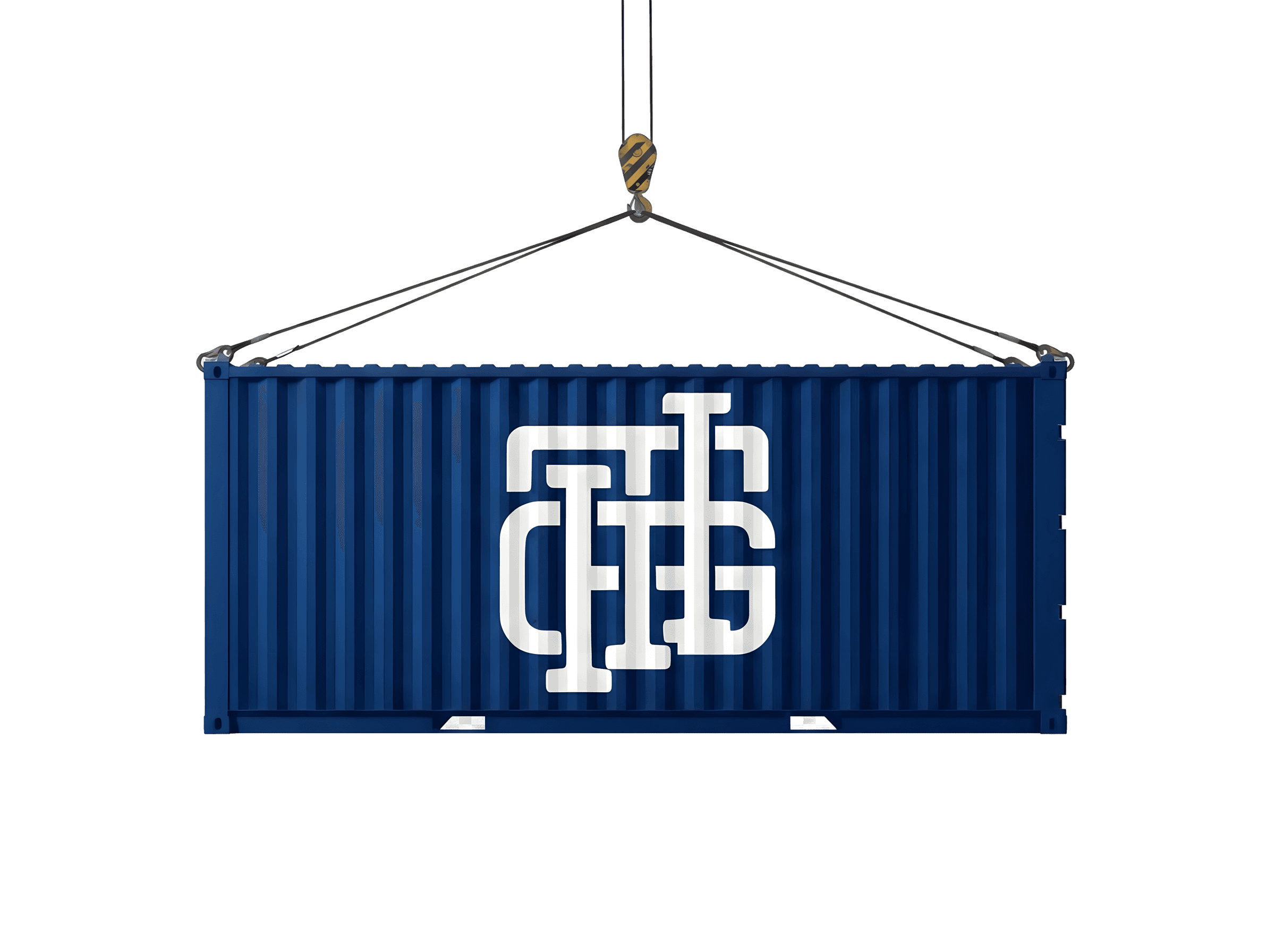 Shipping container representing global trade